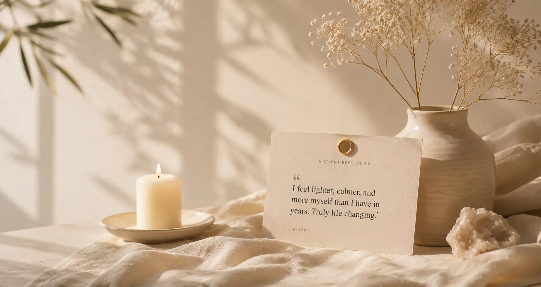Soft linen in warm light